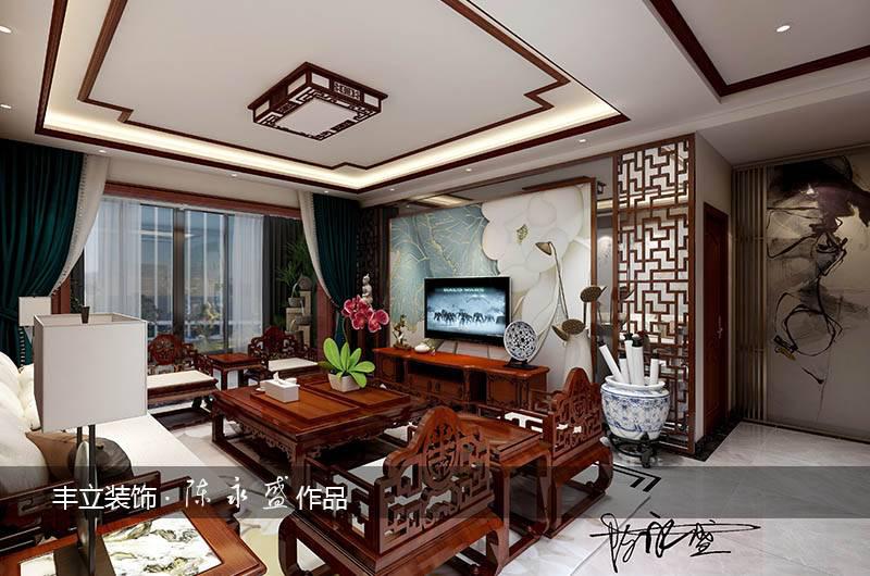 貴陽(yáng)豐立裝飾-華潤(rùn)國(guó)際130㎡-中式